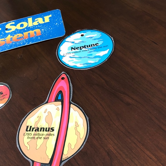 Solar System bulletin board set with 3 finger puppets and felt board pieces - Picture 4 of 7